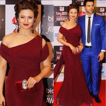 SEE PICS: TV DIVAS- Mouni Roy, Divyanka Tripathi, Sargun Mehta look STUNNING in their GLAMOROUS avatar on the RED CARPET of Big Zee Awards 2017!