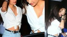 SEE PICS: Suniel Shetty's daughter Athiya flaunts her TONED MIDRIFF on a DINNER DATE with her BFF and Arjun Kapoor's sister Anshula!