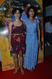 IN PICS: 'Dangal' girls Fatima & Sanya give FRIENDSHIP GOALS at the special screening of 'Toilet Ek Prem Katha'