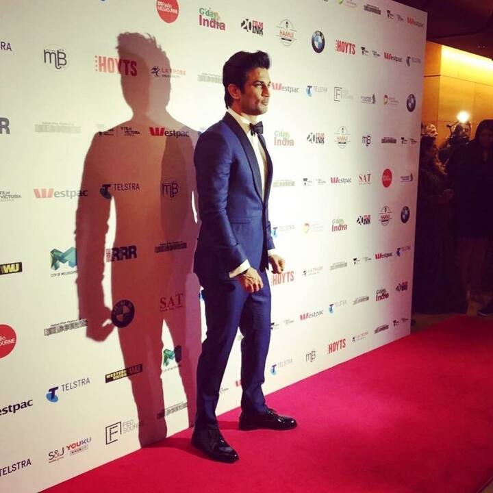 Sushant Singh Rajput looked dapper in a blue suit