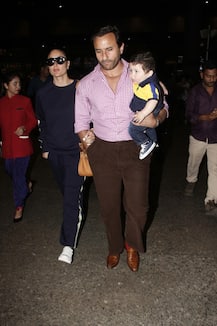 IN PICS: Saif-Kareena's son Taimur Ali Khan teases paparazzi with his cute expressions!