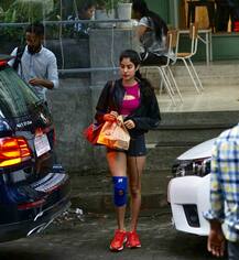 SEE PICS: Sridevi's gorgeous daughter Jhanvi Kapoor stuns in her CHIC avatar as she gets CLICKED post lunch date!