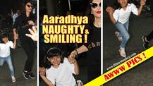 PICS: Aaradhya Bachchan's RARELY SEEN naughty, jumping & smiling avatar on return from Australia will steal your hearts!