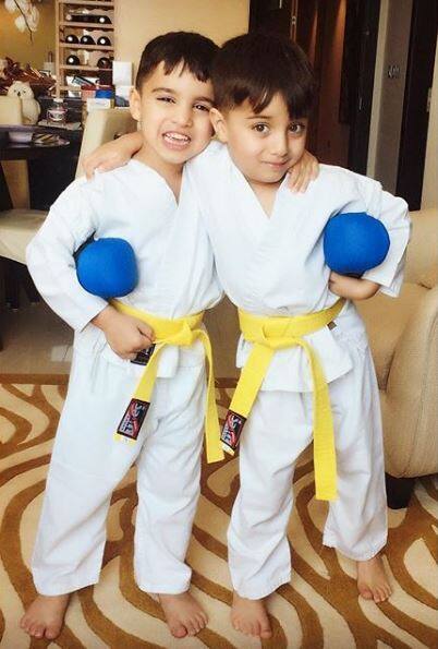 Here is a recent picture of Celina's twins. (Photo: Instagram)