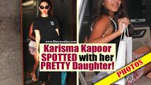 PICS: Stunning Karisma Kapoor & her pretty daughter Samaira spotted in Bandra salon!