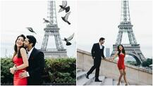 Latest pics from Ruslaan Mumtaaz & wife Nirali's photo shoot below Eiffel Tower are just TOO ROMANTIC!