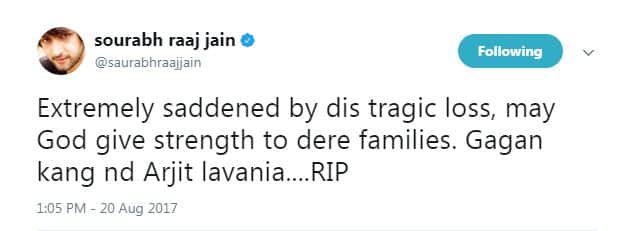 Sourabh Raaj Jain's tweet post Gagan and Arjit's shocking death!