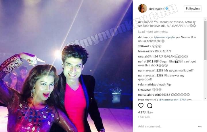 Gurmeet's wife-actress Debina Bonnerjee also mourned Gagan's demis with a very happy throwback picture of her's with Gagan!