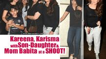 PICS: Kareena Kapoor shoots an Ad with sister Karisma, her kids Samaira-Kiaan & Mom Babita in Mumbai!