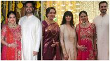 Godh bharai pics: Esha Deol looks RADIANT in BRIDAL look; flaunts her growing BABY BUMP at the ceremony!