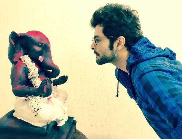 Like every year, Raqesh sculpted his idol at home  and not bought the ready made one from the market
