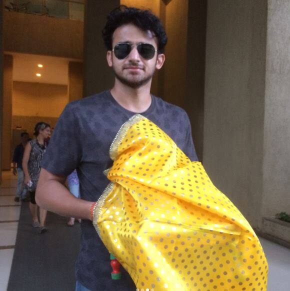 Actor Romit Raj Prasher with his Ganpati idol