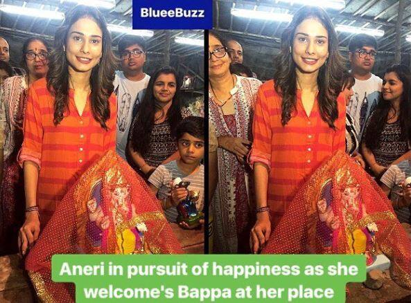 'Behayd' actress Aneri Vajani with her bappa morya 