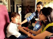 The latest pic of Shweta Tiwari's son Reyansh playing with pet dog is too ADORABLE!