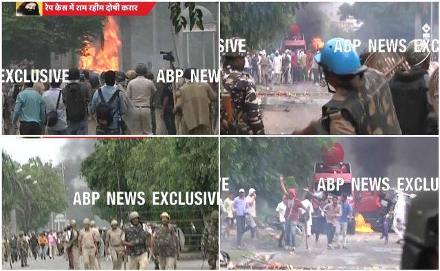 In the sad update - Following violence in many parts of Haryana and Punjab by Dera Sacha Sauda sect members, police has been put on high alert in the districts of western Uttar Pradesh, officials said on Friday evening. Prohibitory orders under Section 144 have also been clamped as a precautionary measure in Baghpat, Muzaffarnagar, Ghaziabad and Noida, adjoining Delhi. Thirty people were killed and scores injured in large-scale violence by Dera Sacha Sauda sect supporters as mobs went on a rampage in Panchkula in Haryana after a CBI special court convicted self-styled godman Gurmeet Ram Rahim Singh.