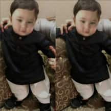 AWWW! Kareena Kapoor's BABY BOY Taimur Ali Khan looks every bit of a Nawab in a black kurta and white pajama!
