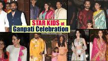 Ambani's Ganpati PICS: Karisma Kapoor's daughter Samaira, Suniel Shetty's son Ahan..along with Jhanvi, Sara.. STAR KIDS at the event!