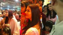 IN PICS: Aishwarya Rai Bachchan takes daughter Aaradhya for Ganpati Darshan at a Puja Pandal in Mumbai!