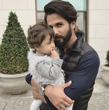 PICS: Shahid Kapoor & Mira Rajput's BABY Misha cutting her FIRST BIRTHDAY cake!