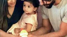 PICS: Shahid Kapoor & Mira Rajput's BABY Misha cutting her FIRST BIRTHDAY cake!