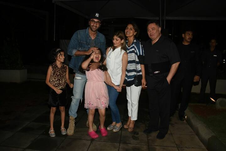 The 'Jagga Jassos' actor was seen getting playful with niece as they got clicked by the media. 