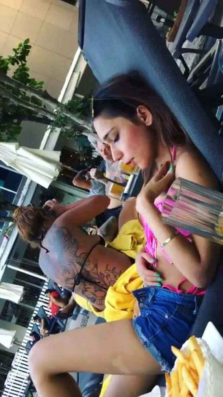 Sara is on a vacation with her baby sister Ayra Khan