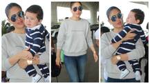 Taimur Ali Khan in TEARS at Airport; mommy Kareena tries to CHEER him up! See pics!
