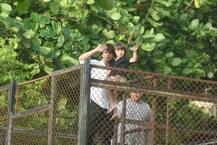IN PICS: Eid Mubarak! CUTIE AbRam joins DADDY Shah Rukh Khan to greet fans outside Mannat!