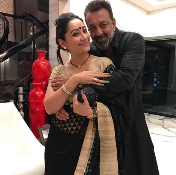 And now, bollywood's popular star-wife has posted a romantic & cosy picture with hubby Sanjay Dutt on her social media account.(Photo: Instagram)
