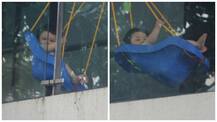 Saif-Kareena's baby boy Taimur SWINGING in balcony is the CUTEST thing you'll see today!
