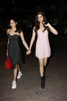 SEE PICS: Sridevi’s daughters Jhanvi and Khushi look like DIVAS as they get clicked at the airport!