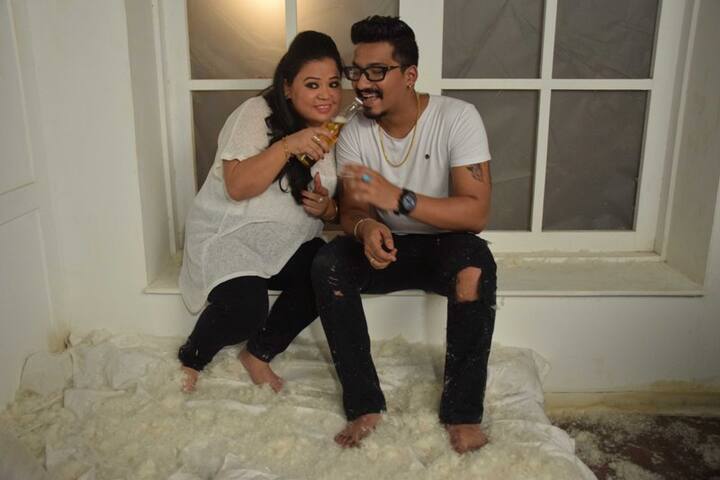 The couple did two different photo-shoots, with one being the fun themed
