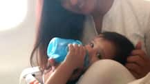 PICS: TV actress Shweta Tiwari shares heart-melting pic with her BABY BOY sitting on her lap in flight!