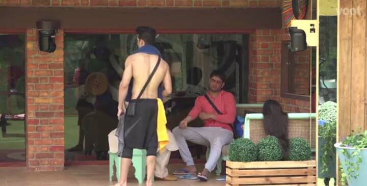 All this started when Zubair was having a conversation with Vikas, Priyank and Sapna in the garden area that the channel has selected them to be in the 'Bigg Boss' house for a reason. (PIC CREDIT: Voot)