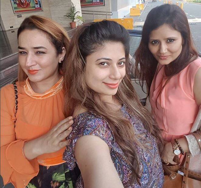 8 months pregnant Malini on an outing with her friends.