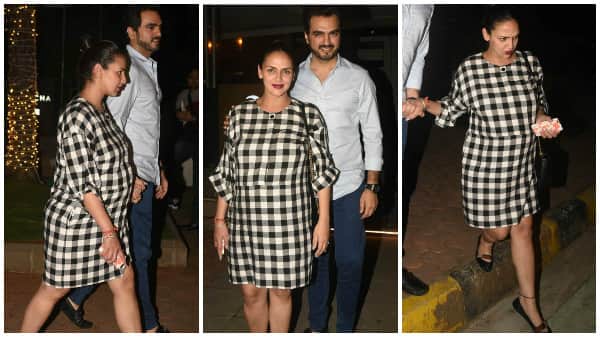 Heavily PREGNANT Esha Deol flaunts her BABY BUMP post dinner date with hubby Bharat! Heavily PREGNANT Esha Deol flaunts her BABY BUMP post dinner date with hubby Bharat!