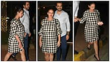 Heavily PREGNANT Esha Deol flaunts her BABY BUMP post dinner date with hubby Bharat!