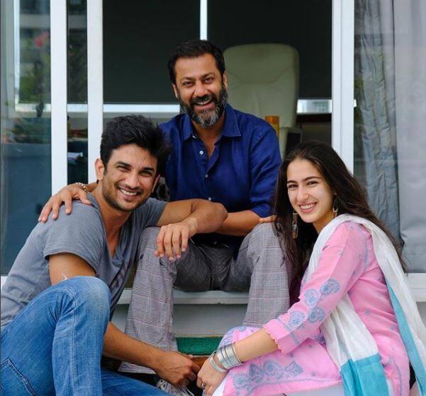 Abhishek also posted a pic with the film's lead pair Sushant Singh Rajput & Sara Ali KHan in which all three of them are in smiles. Along with the picture, he wrote, 
