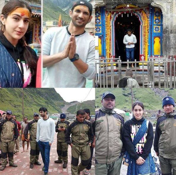 Here are few pics of Sara and Sushant from the film's shooting... (Photo: Instagram)