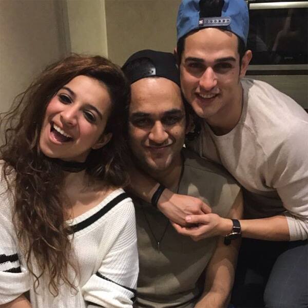 Vikas and Priyank with fellow 'Bigg Boss 11' contestant Benafsha Soonawalla. (Photo: Instagram)