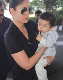 IN PICS: Kareena Kapoor Khan lands in Delhi with BABY BOY Taimur & the mommy-son duo makes cameras go AWWW!