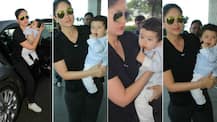 IN PICS: Kareena Kapoor Khan lands in Delhi with BABY BOY Taimur & the mommy-son duo makes cameras go AWWW!