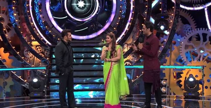 During the show's premiere as well, they got into a verbal spat in front of host Salman Khan. (Photo: Colors)