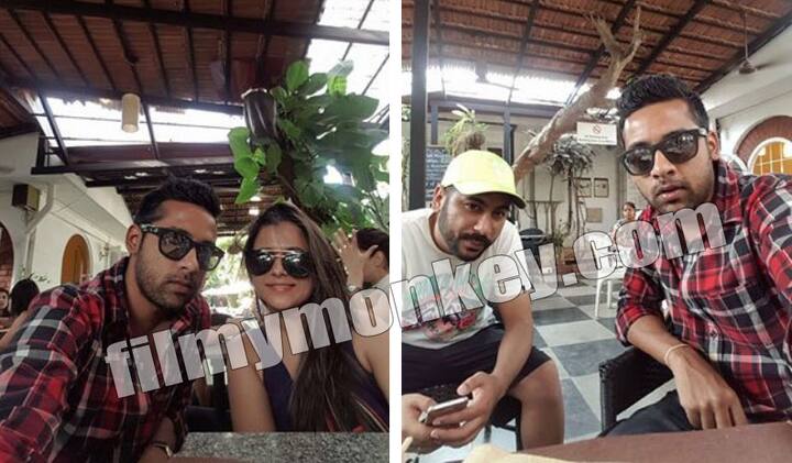 The picture is actually from Puneesh's Goa trip in January 2017, where he was posing with this female friend named Rishika Rai but they were not alone here. Her husband Aakash Arora was also accompanying these two on this vacation. (Pic: Instagram)