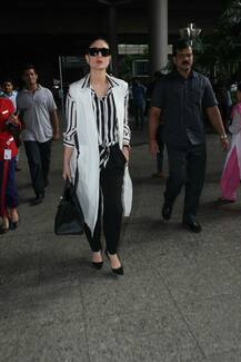 IN PICS: Kareena Kapoor is back in Mumbai with BABY TAIMUR after completing the Delhi schedule of 'Veere Di Wedding'!