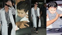 IN PICS: Kareena Kapoor is back in Mumbai with BABY TAIMUR after completing the Delhi schedule of 'Veere Di Wedding'!