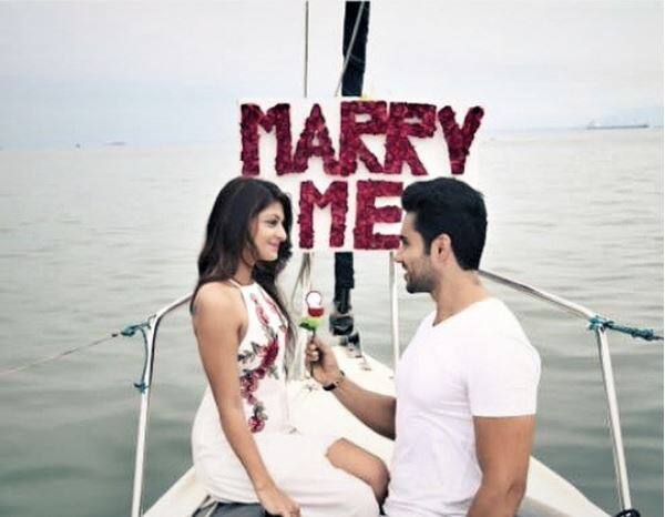 Abhishek's lady love posted few pics of the romantic proposal on her social media account with the caption, 