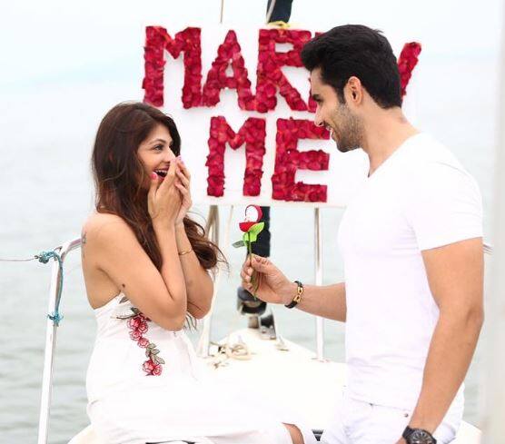 Reportedly, the actor wished his girlfriend in a larger-than-life way. He proposed Akankshar on a yatch at Gateway of India. (Photo: Instagram)