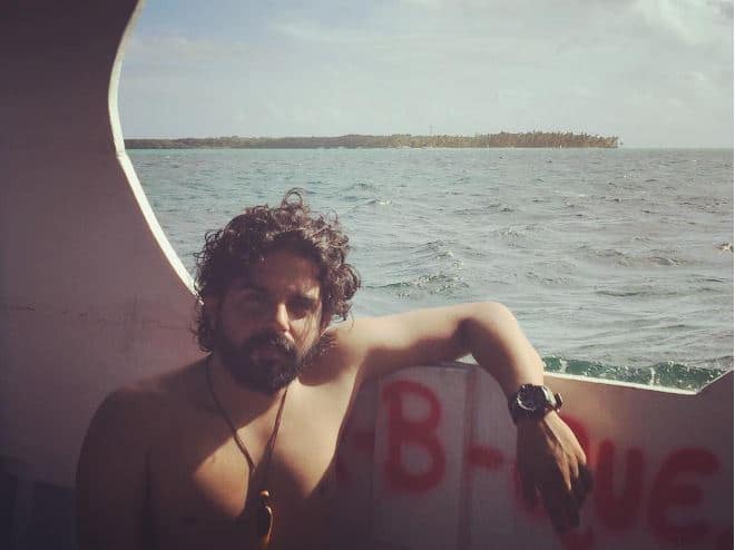 Raj's caption from Pigeon Point of Trinidad and Tobago -