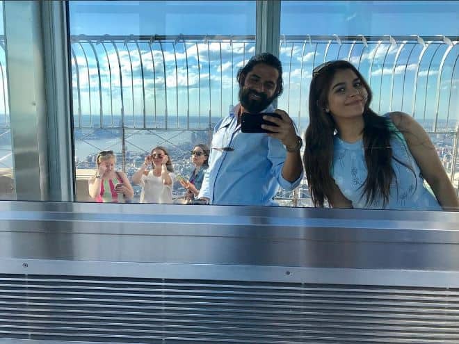 Raj and Pooja at Empire State Building of New York-